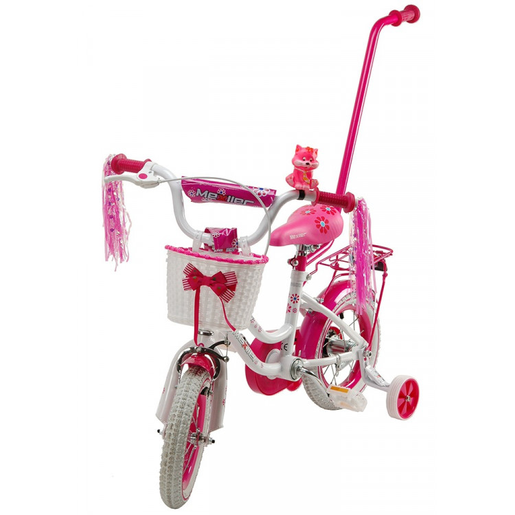 Detský bicykel 16 Mexller Sisi - Bielo-ružový